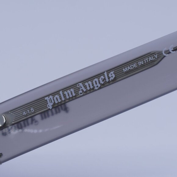 Palm Angels PERI103 ELFIN 0942 Sunglasses Grey Aviator Frame, Blue Lenses - Picture 6 of 9